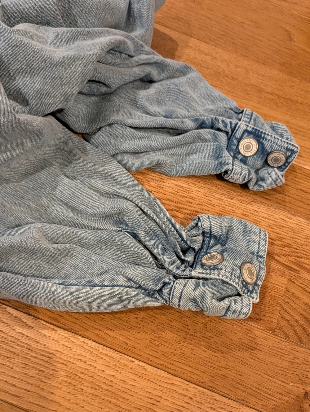 Free People Mad Love Denim Midi Dress Large